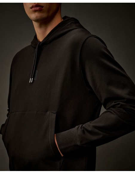 SWEATSHIRTS SWEAT HOODED IN STRETCH FLEECE