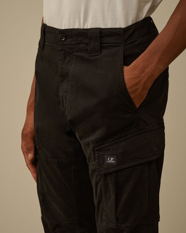 CARGO PANT IN STRETCH SATIN 2