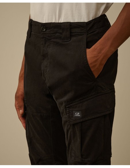 CARGO PANT IN STRETCH SATIN