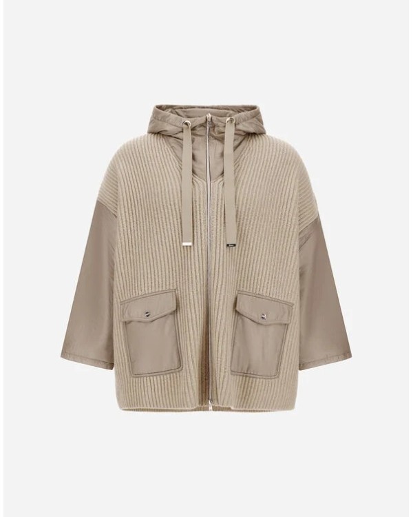 MANTELLA IN LANA CON CAPPUCCIO