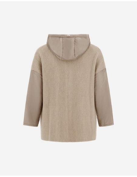 MANTELLA IN LANA CON CAPPUCCIO