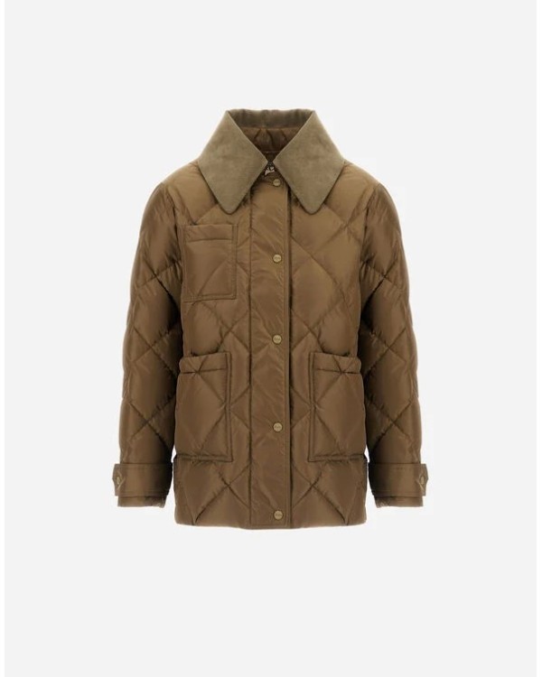 PIUMINO PARKA CORTO CON DETTAGLIO