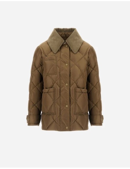 PIUMINO PARKA CORTO CON DETTAGLIO