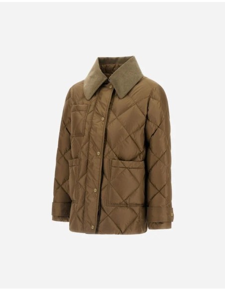 PIUMINO PARKA CORTO CON DETTAGLIO