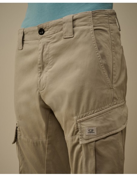 CARGO PANT IN STRETCH SATIN