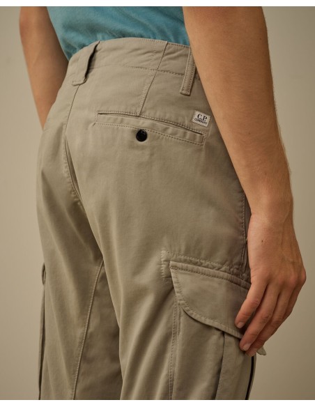 CARGO PANT IN STRETCH SATIN