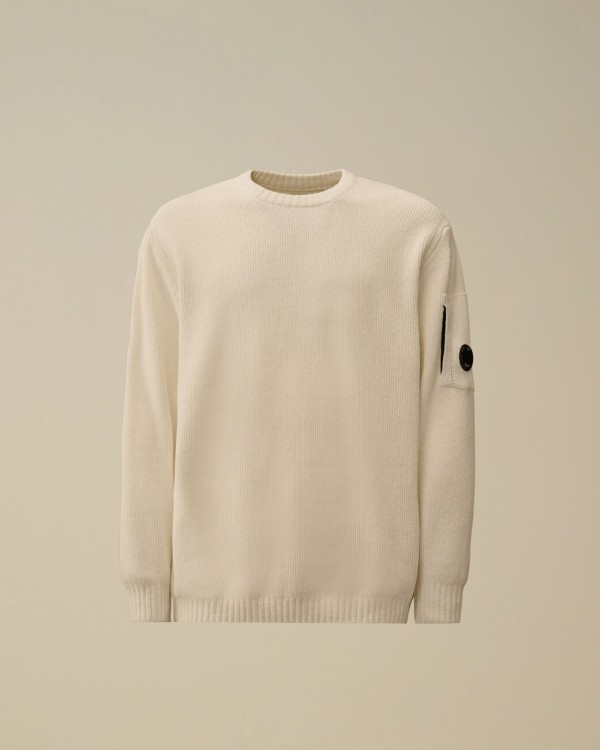 KNITWEAR CREW NECK IN CHENILLE COTTON
