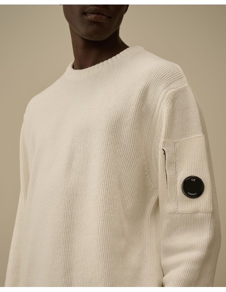 KNITWEAR CREW NECK IN CHENILLE COTTON