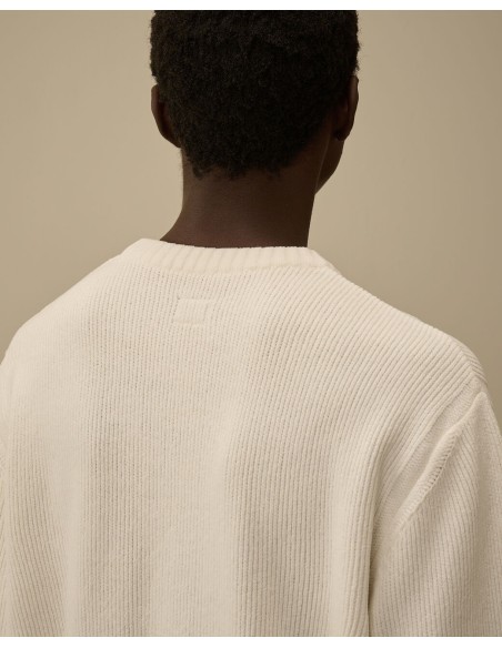 KNITWEAR CREW NECK IN CHENILLE COTTON