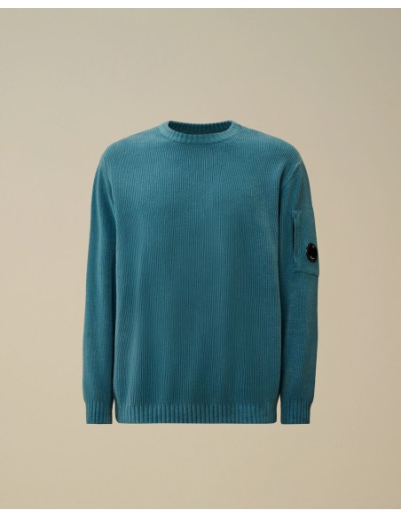 KNITWEAR CREW NECK IN CHENILLE COTTON