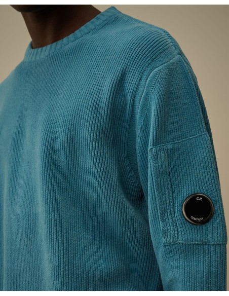 KNITWEAR CREW NECK IN CHENILLE COTTON