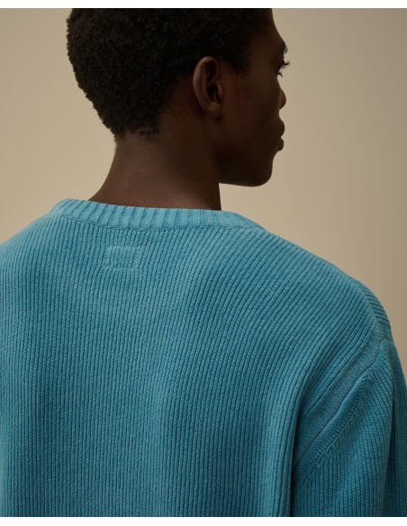 KNITWEAR CREW NECK IN CHENILLE COTTON