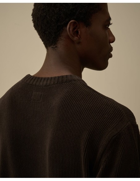 KNITWEAR CREW NECK IN CHENILLE COTTON