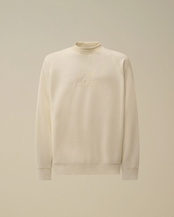 SWEATSHIRTS CREW NECK IN BRUSHED EMERIZED DIAGONAL 2