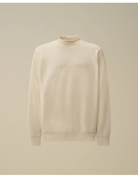 SWEATSHIRTS CREW NECK IN BRUSHED EMERIZED DIAGONAL