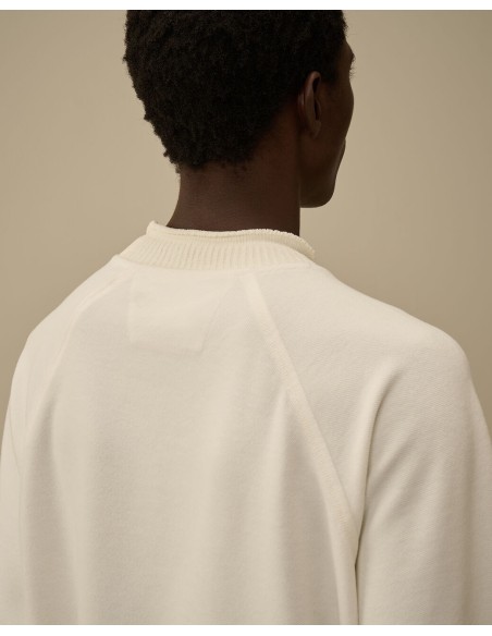 SWEATSHIRTS CREW NECK IN BRUSHED EMERIZED DIAGONAL