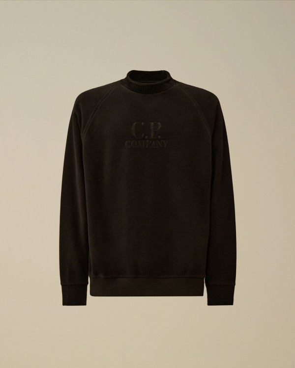 SWEATSHIRTS CREW NECK IN BRUSHED EMERIZED DIAGONAL