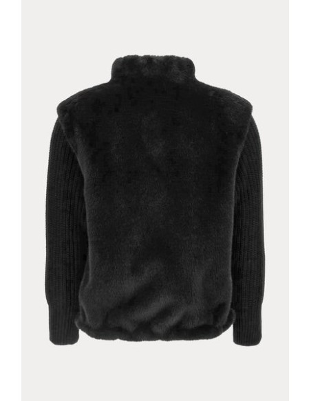 GIACCA CORTA IN FAUX FUR