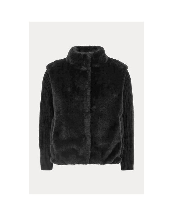 GIACCA CORTA IN FAUX FUR