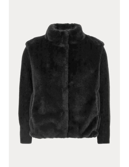 GIACCA CORTA IN FAUX FUR