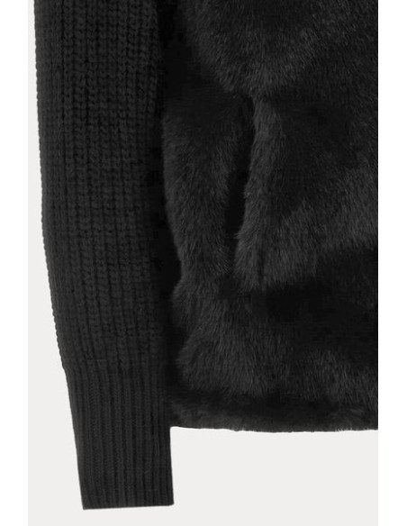 GIACCA CORTA IN FAUX FUR