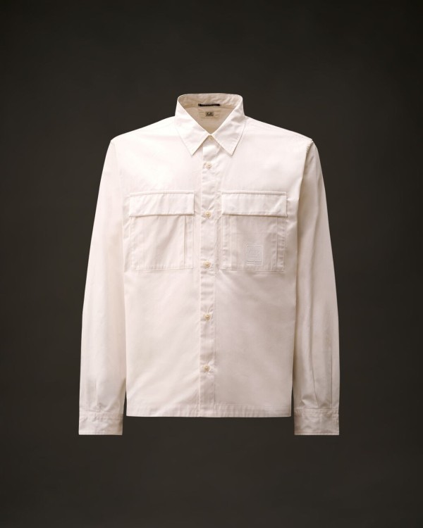 METROPOLIS SERIES GABARDINE LONG SLEEVE BUTTON SHI