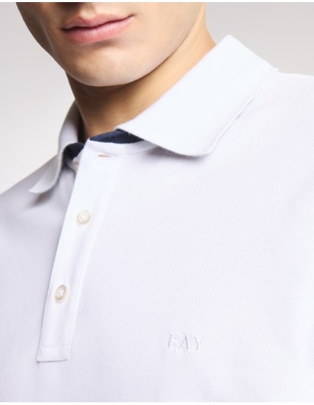 POLO DB COLLAR PIQUET STR.BICOLOR