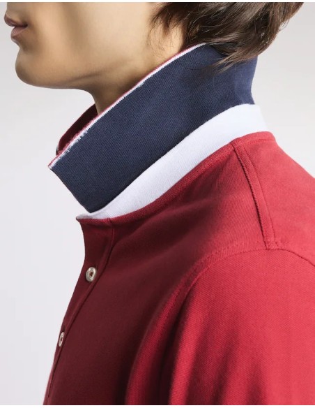 POLO DB COLLAR PIQUET STR.BICOLOR