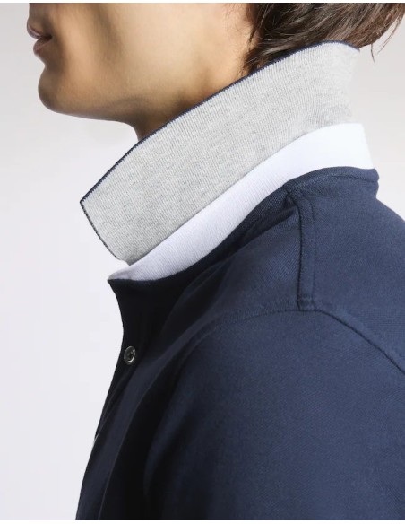 POLO DB COLLAR PIQUET STR.BICOLOR