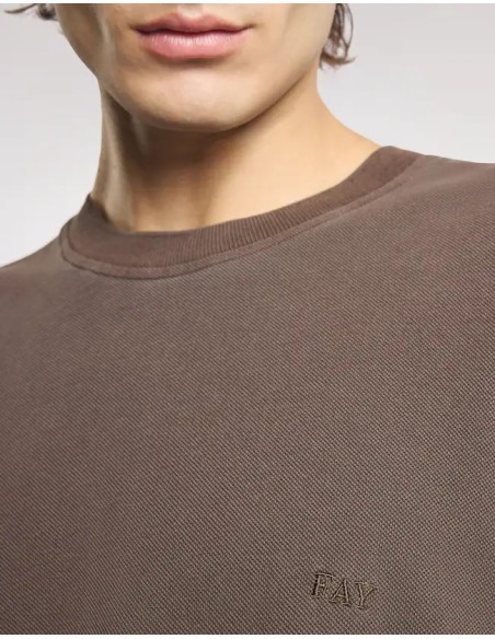 T-SHIRT FAY PIQUET TINTO FROSTED
