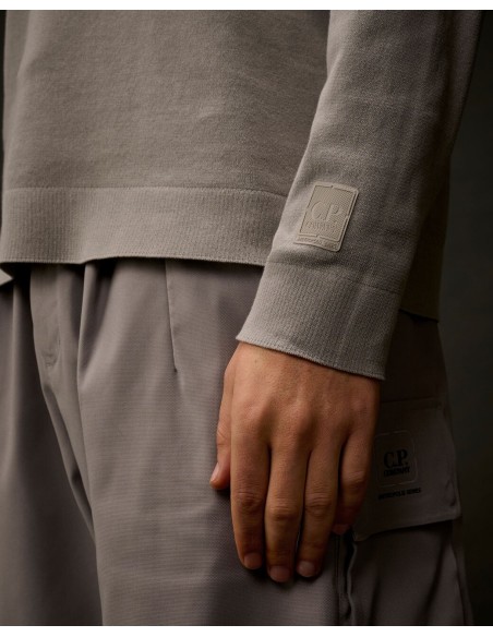 METROPOLIS SERIES COTTON STRETCH CREWNECK SWEATER