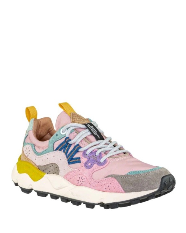 YAMANO 3 WOMAN SUEDE/NYLON  GREY-CIPRIA-L.PINK 2