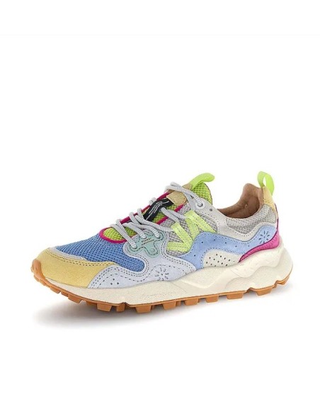 YAMANO 3 WOMAN SUEDE/RIPSTOP YELLOW/WHITE-AZURE