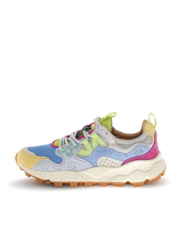 YAMANO 3 WOMAN SUEDE/RIPSTOP YELLOW/WHITE-AZURE
