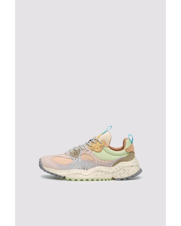 WAVE WOMAN SUEDE/NYLON PALE PINK-LILAC-L.GREEN