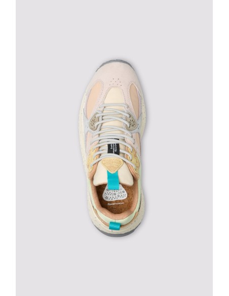 WAVE WOMAN SUEDE/NYLON PALE PINK-LILAC-L.GREEN