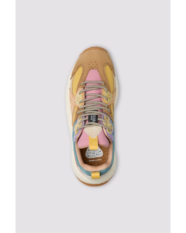 WAVE WOMAN SUEDE/NYLON BEIGE-LIGHT BEIGE-OLD PINK 2