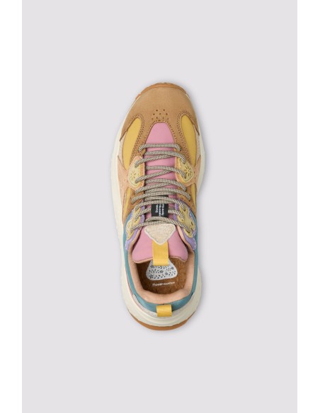 WAVE WOMAN SUEDE/NYLON BEIGE-LIGHT BEIGE-OLD PINK