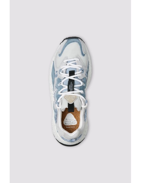 YAMABUSHI  MAN SUEDE/NYLON RIPSTOP GREY-SUGAR-PAPE