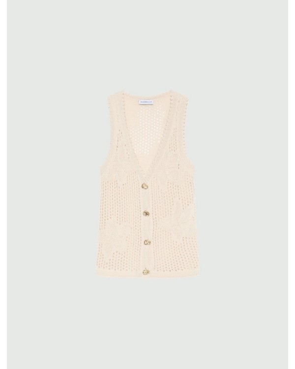 MLLASTICE-GILET IN MAGLIA