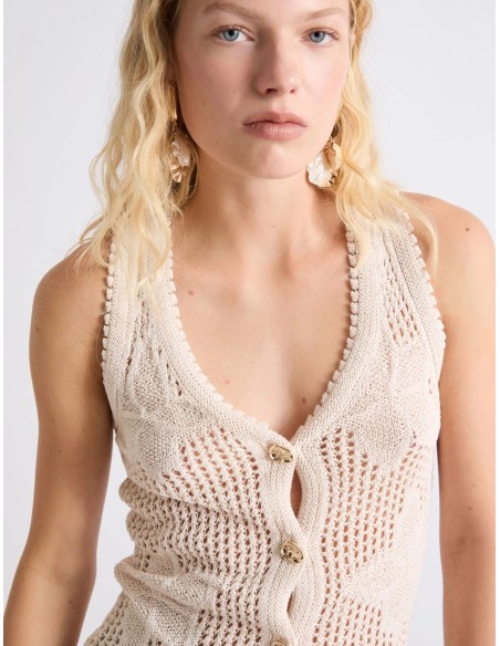 MLLASTICE-GILET IN MAGLIA