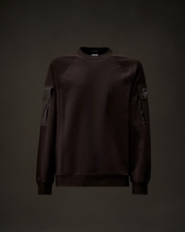 METROPOLIS SERIES STRETCH FLEECE MIXED CREWNECK  S